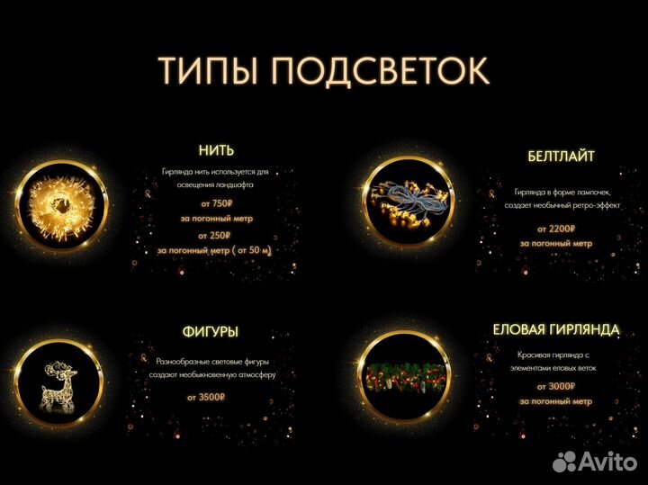 Украшение, Подсветка и Освещение Домов