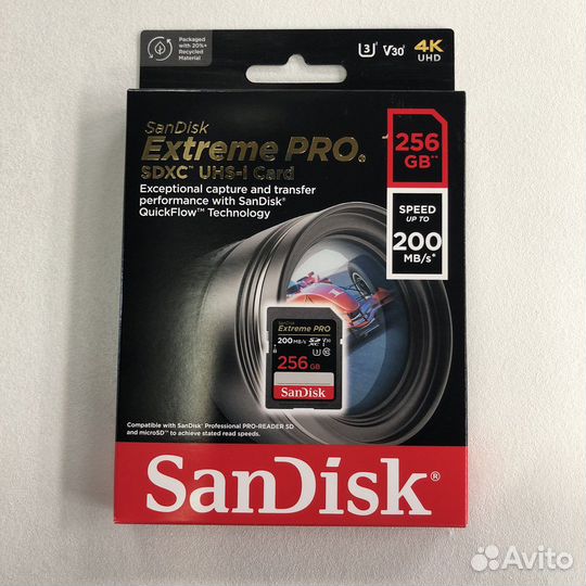 Карта памяти sdxc SanDisk extreme Pro