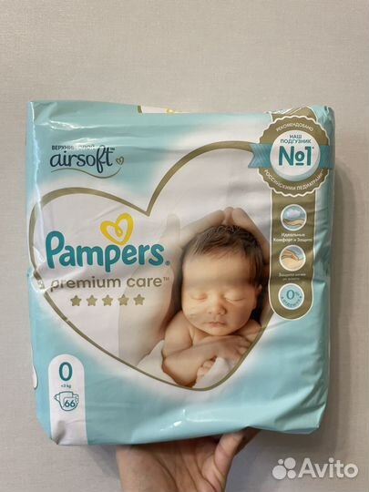 Подгузники Pampers premium care
