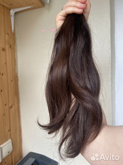 Волосы натуральные срез