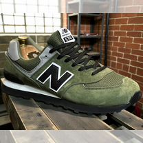 Зеленые нб 574 Замшевые