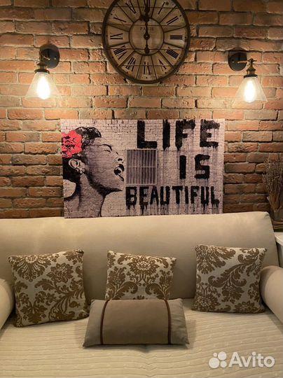 Картина/постер, напечатанная на ткани