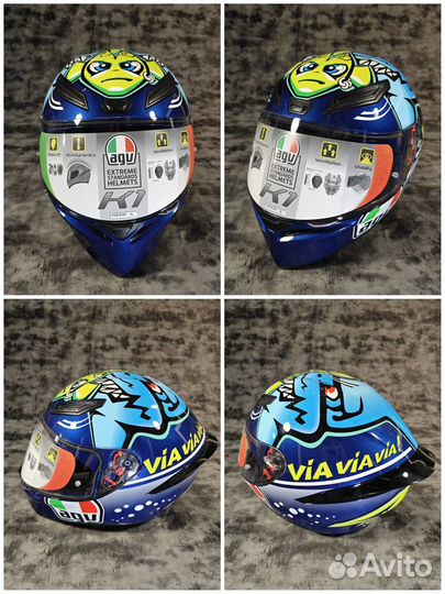 Шлем AGV K1 rossi misano 2015. Asian Fit. XL