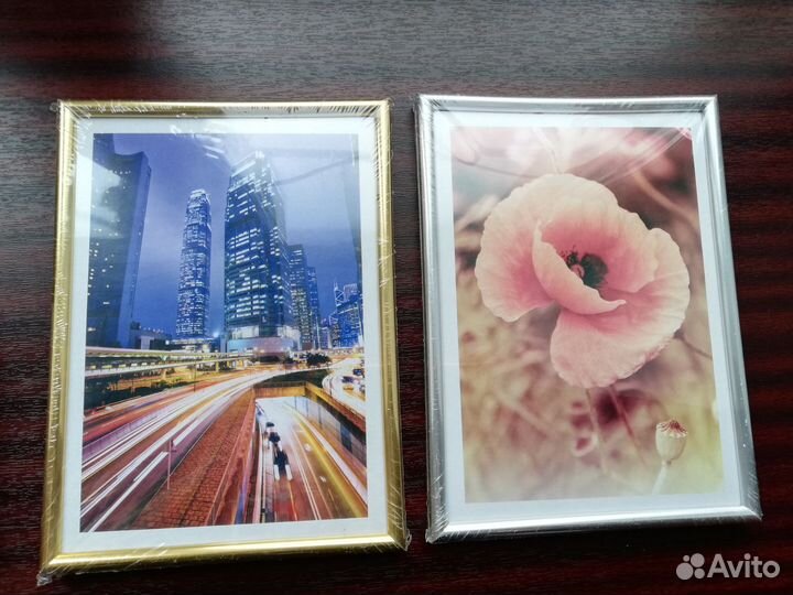 Фоторамки новые 5 штук. Со стеклом