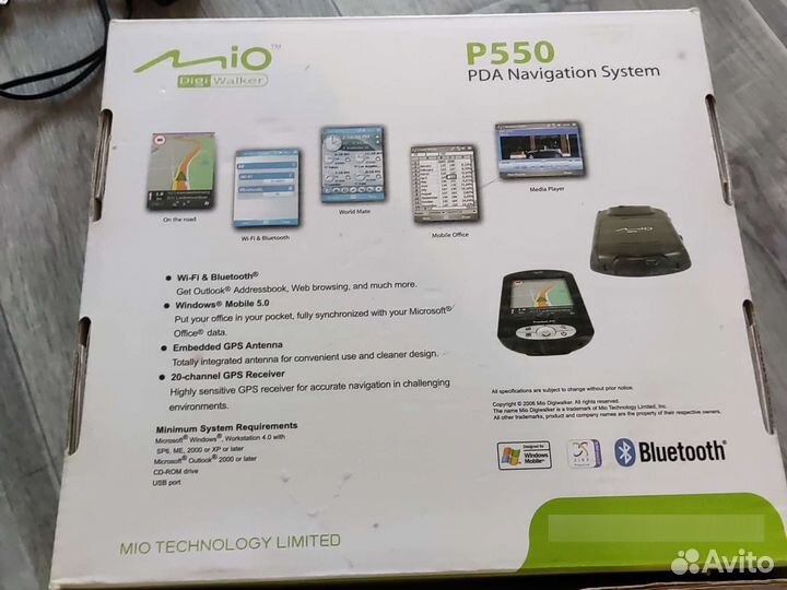 Кпк Mitac MIO P550