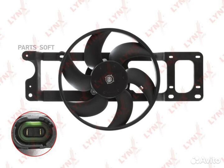 Lynxauto RF1517 Вентилятор радиатора с кожухом