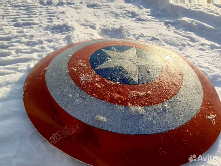 Щит Капитана Америки из алюминия. Ручная работа