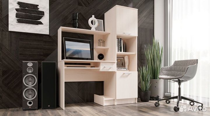 Компьютерный / Письменный Стол мкс-3 (Сандал светл