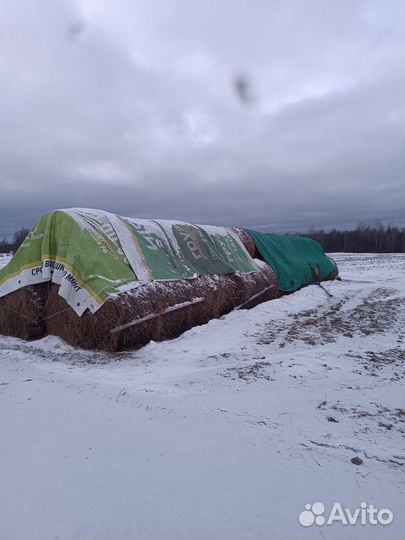 Солома в рулонах