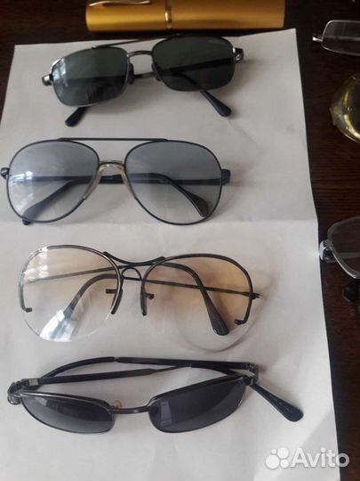 Солнцезащитные очки и на+, оправы металлические
