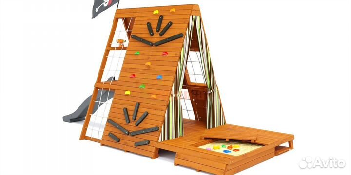 Детская площадка деревянная