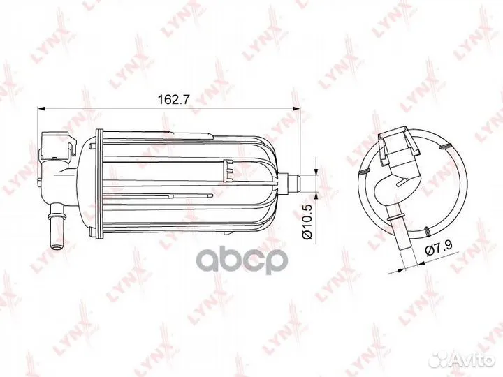 Фильтр топливный LF1079M lynxauto