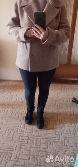 Драповое полупальто