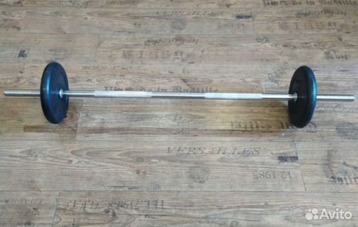 Штанга прямая 120см обрезиненная