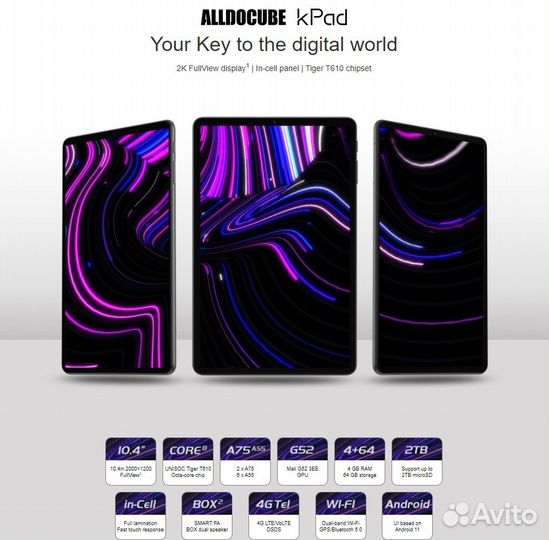 Alldocube kPad 4.64 10,4 2K 4G