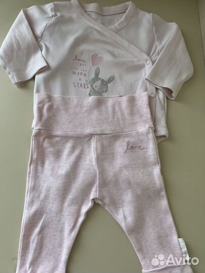 Детская одежда пакетом для девочки 0-12 мес