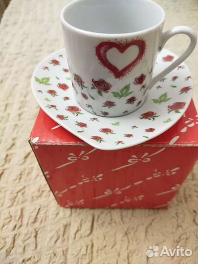 Кофейная пара. Чашка с блюдцем