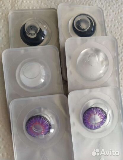 Линзы цветные+контейнер