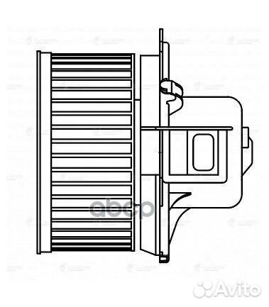 Вентилятор отопителя Peugeot 206 (00) A/C+ (LFh