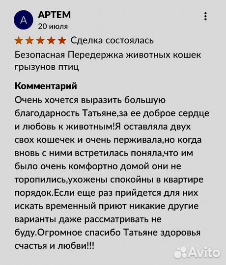 Безопасная Передержка животных кошек грызунов птиц