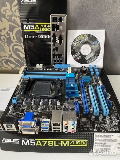 Материнская плата asus M5A78L-M/USB3, SocketAM3+