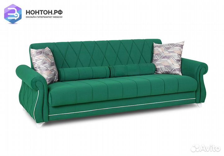 Диван книжка Роуз зеленый