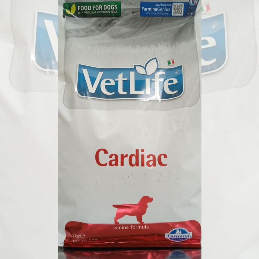 Корм для собак Farmina VetLife Cardiac 2 кг