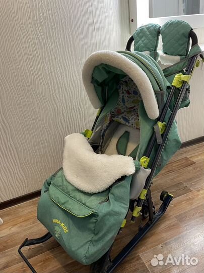 Детские санки коляска ника 7-3