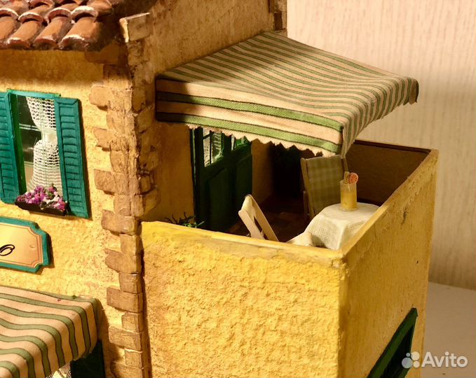 Кукольный домик, светильник, итальянский домик
