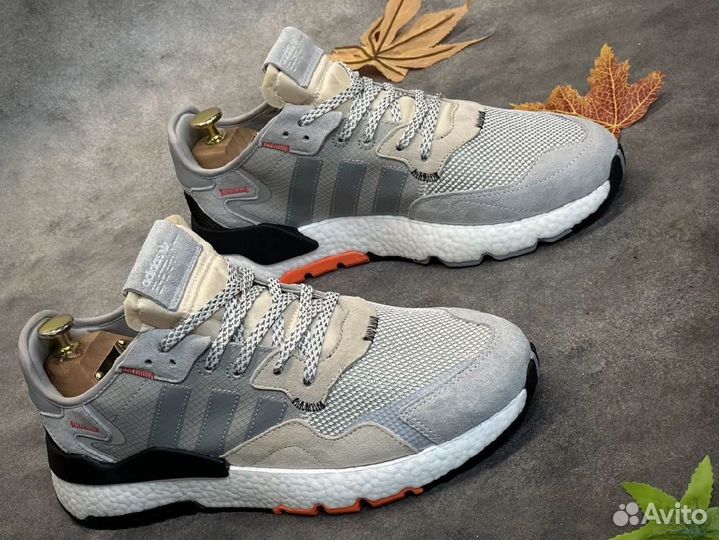 Кроссовки Adidas Nite jogger серые разм 43