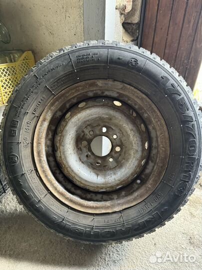 Колеса зимние шипованные r13, штампы черные r13