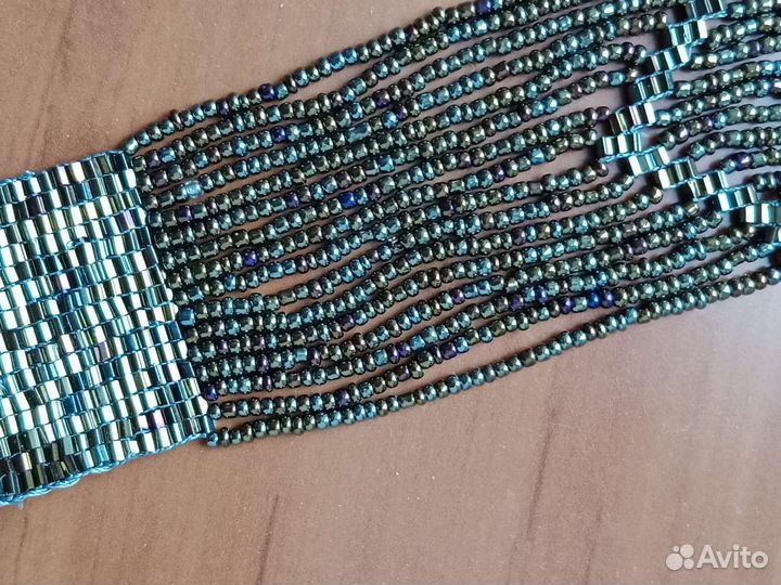 Новый пояс из чешского бисера