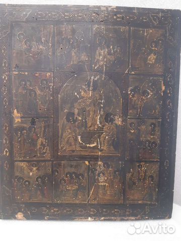 Старинные иконы Живопись Воскресение Христово