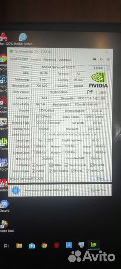 Ноутбук MSI. RTX 2070 i7 10750h 16 GB RAM