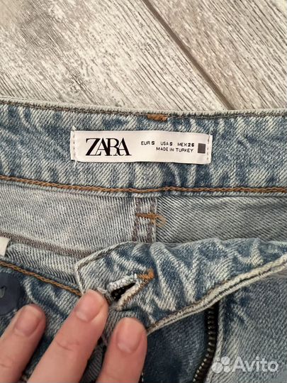 Шорты- юбка джинс Zara