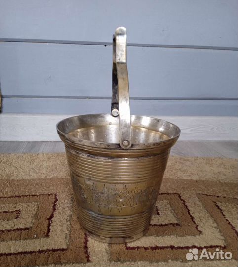 Ведёрко для льда мельхиор