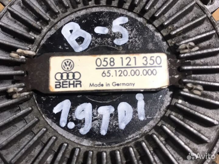 Вискомуфта audi volksvagen 1.6 1.8 1.8t 1.9tdi