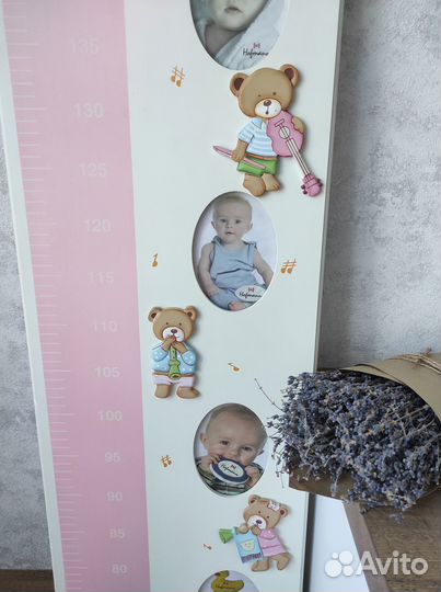 Ростомер детский с рамками для фото