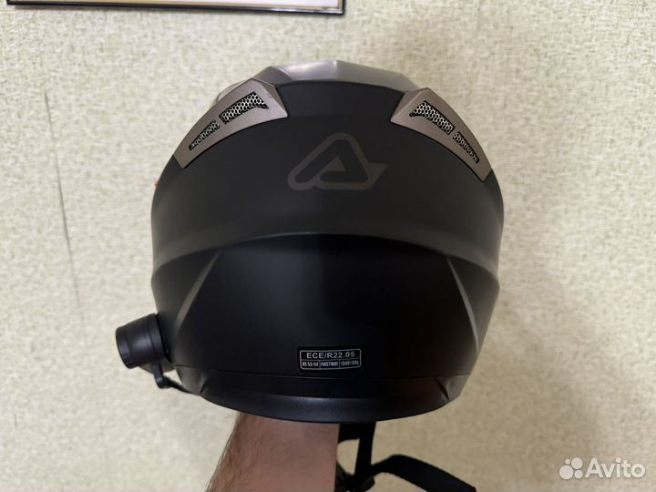 Мотошлем Acerbis, открытый, с гарнитурой