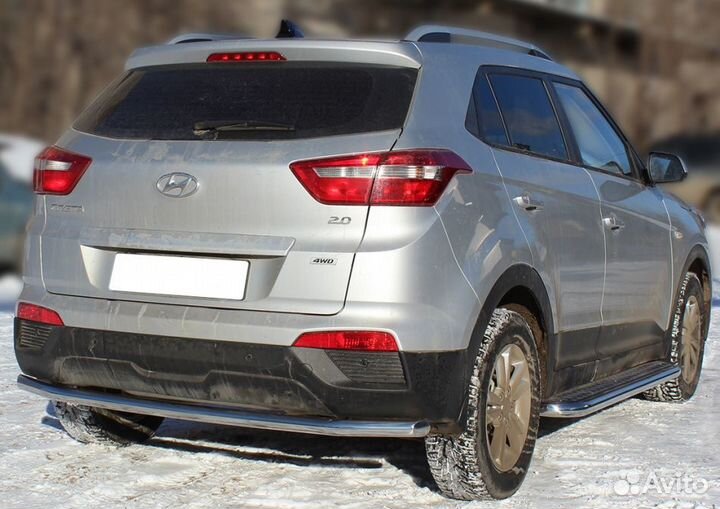 Пороги с листом Hyundai Creta 16-21