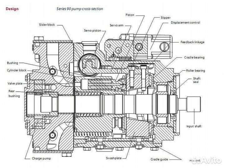 Ведущий вал T14-T20 L311.4 для Danfoss 90R55/90L55