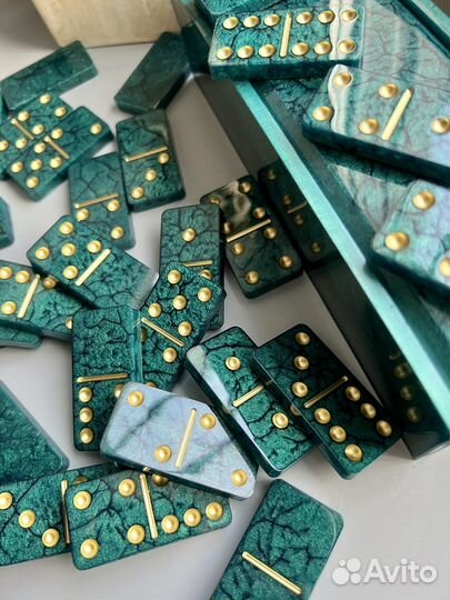 Домино ручной работы из эпоксидной смолы