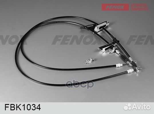 Трос стояночного тормоза FBK1034 fenox