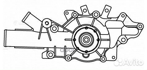 Насос водяной для а/м Mercedes-Benz Sprinter (00)