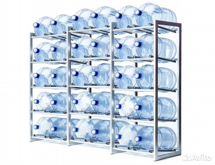 Стеллаж для 30-ти бутылей 19 литров