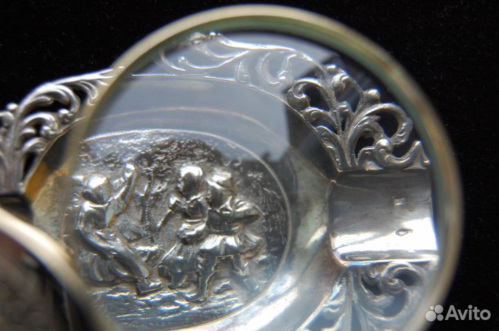 Пепельница Танцы серебро клейма