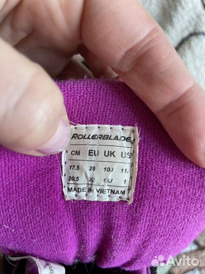 Ролики rollerblade детские раздвижные 28-32