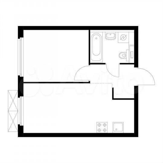 1-к. квартира, 34,9 м², 12/13 эт.