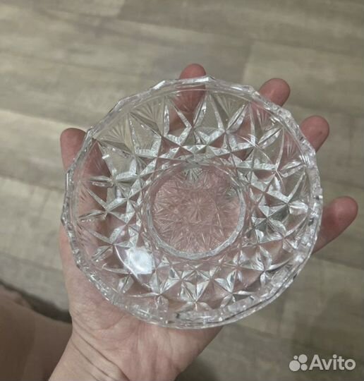 Хрустальная пепельница СССР + 1 бесплатно