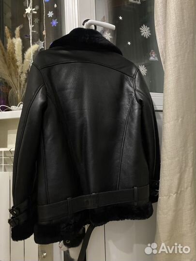 Дубленка авиатор натуральная женская 42 44